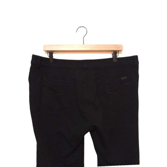 Seven7 Black Skinny Leg Ponte Stretch Mid Rise Pants Sz 16 - Picture 4 of 7